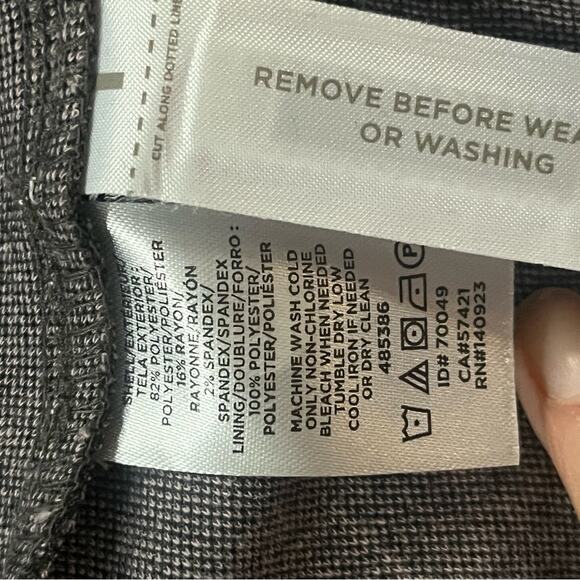 Loft Plus Gray Plaid Sleeveless Soft Stretch Office Corpcore Dress NWT 24 Preppy - Picture 5 of 5